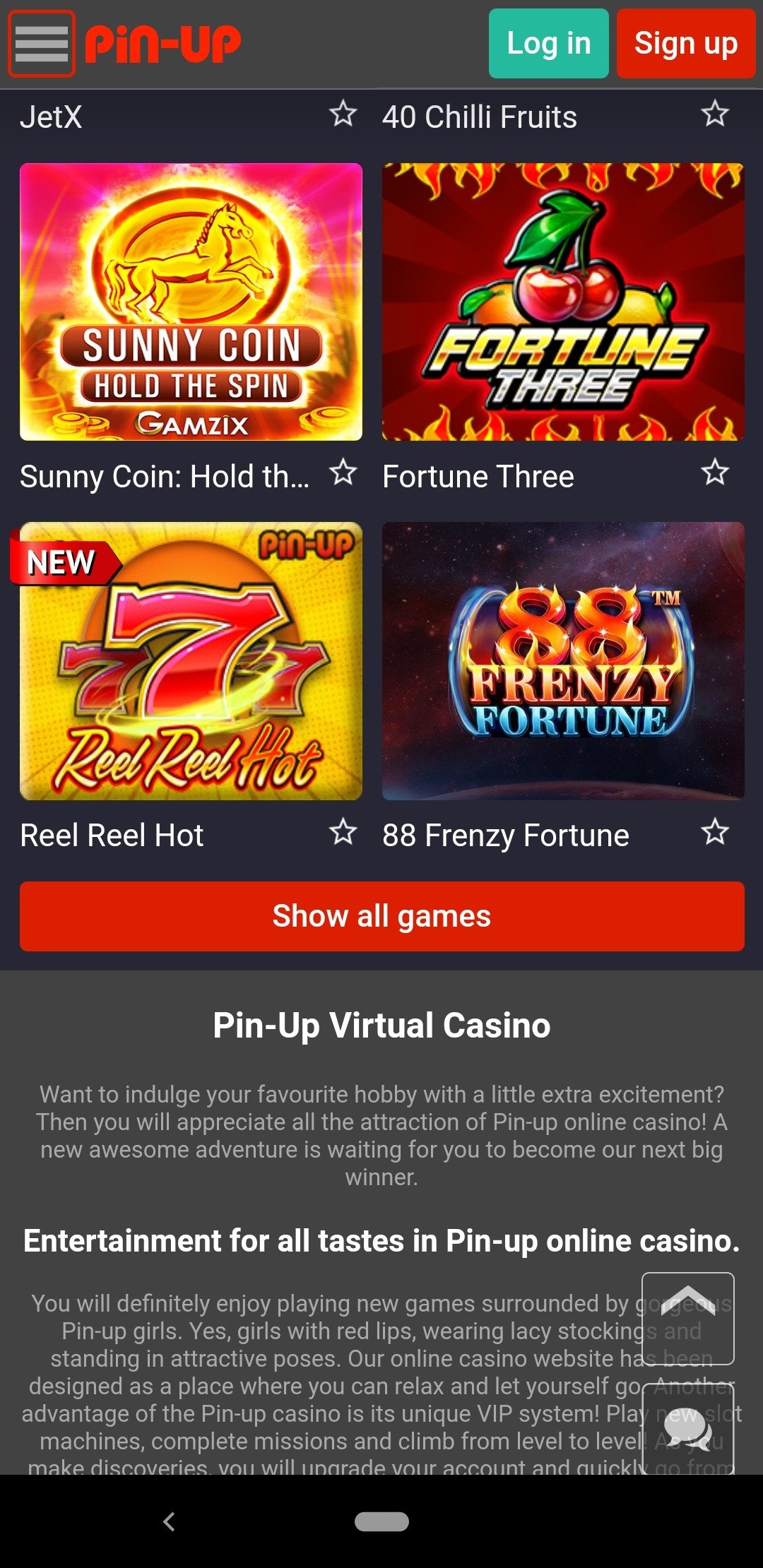 Pin Up Online Casino